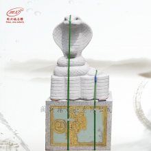 园林广场动物雕塑 龙马蛇多种造型芝麻白印度红十二生肖石雕摆件