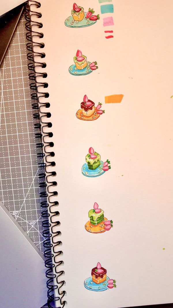宠物猫的日常之 #大橘与食物篇（下）#插画设计