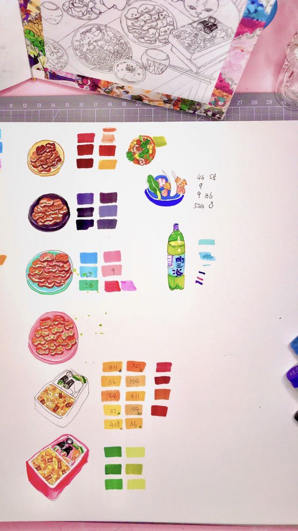 宠物猫的日常之 #大橘与食物篇（下）#插画设计