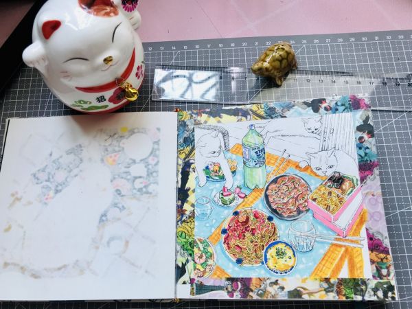 宠物猫的日常之 #大橘与食物篇（下）#插画设计