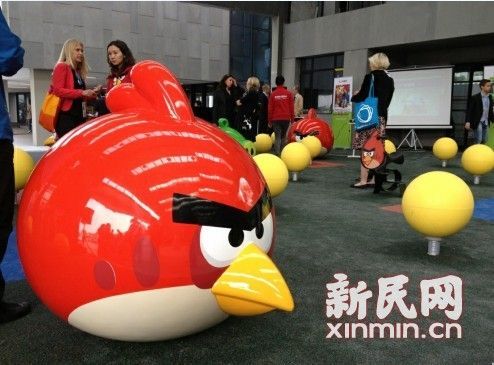 中国首个“愤怒的小鸟”主题乐园面积不大以实验为主。新民网记者 周晏珵 同济大学设计创意学院回传