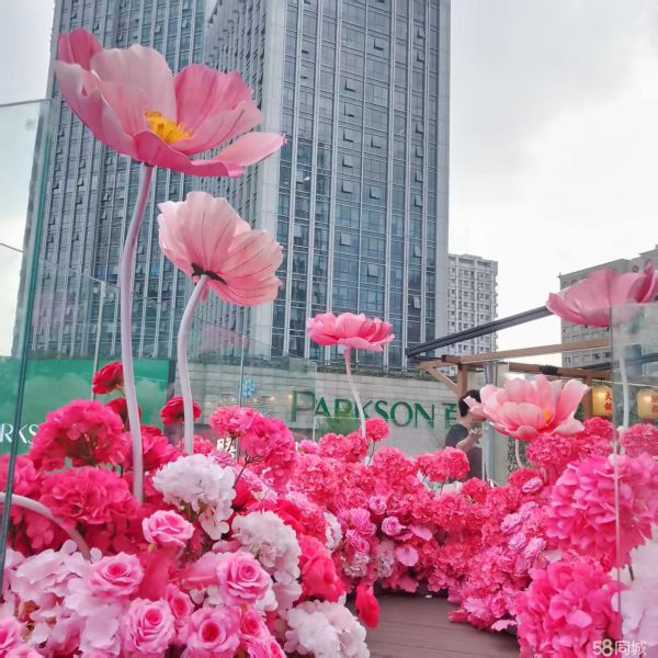 婚庆用品花、仿真单枝花植物树藤条壁挂、软装绿植场景布置、工程绿叶、花材