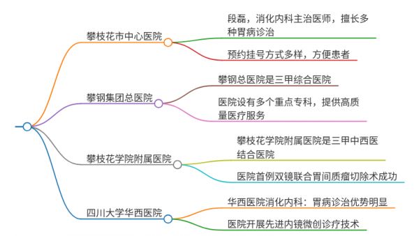 2025年四川攀枝花治疗胃部包块的医院有哪些