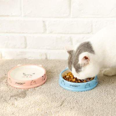 elite伊丽陶瓷宠物猫碗狗碗狗盆猫食盆猫咪狗狗用品狗食盆双碗饭