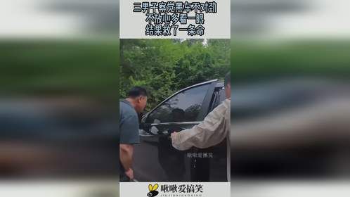 三男子察觉黑车不对劲，不放心多看一眼，结果救了一条命！