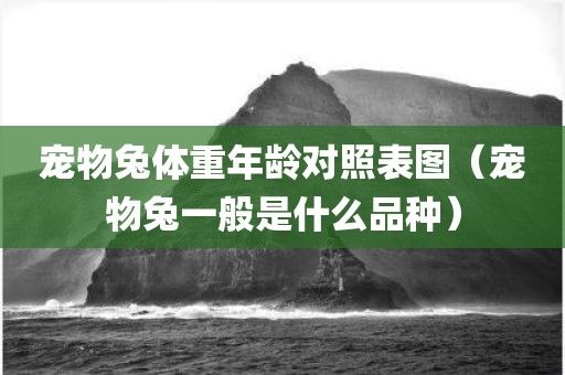 宠物兔体重年龄对照表图（宠物兔一般是什么品种）