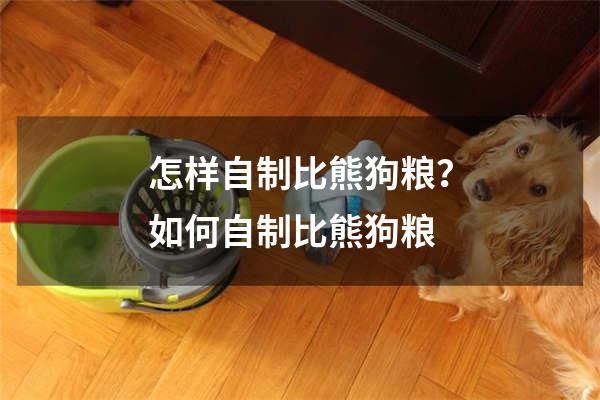 怎样自制比熊狗粮？如何自制比熊狗粮