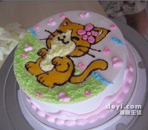 猫咪蛋糕DIY教程，萌宠美食分享！