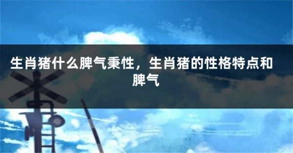生肖猪什么脾气秉性，生肖猪的性格特点和脾气