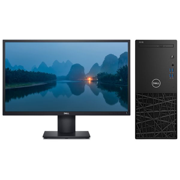 戴尔Dell CM3991 台式机电脑租赁(i3-10100/16G/256G SSD/核显/戴尔显示器 D2421H 24英寸)