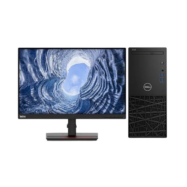 戴尔Dell 成铭3991 台式机电脑租赁(I5-10500/16G/256G SSD/核显/联想P24i 23.8英寸显示器)