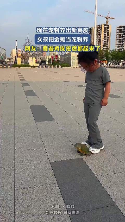 现在宠物养出新高度,女孩把金蟾当宠物养,看着鸡皮疙瘩都起来了