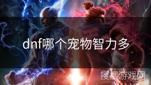 dnf哪个宠物智力多