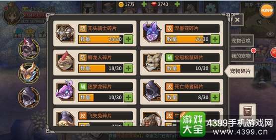 迷城物语辅助宠物排行榜