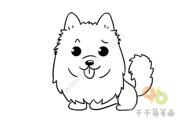 卖萌的小狗简笔画