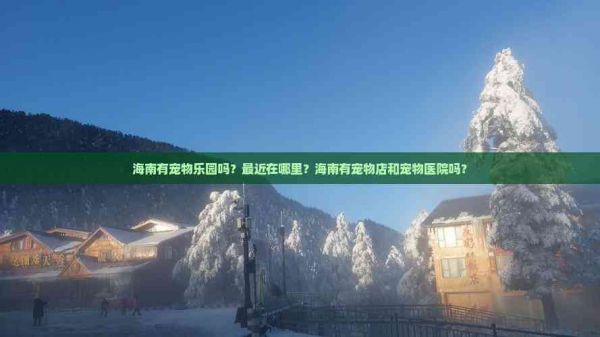 海南有宠物乐园吗？最近在哪里？海南有宠物店和宠物医院吗？