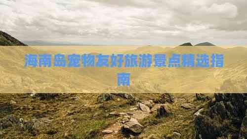 海南岛宠物友好旅游景点精选指南