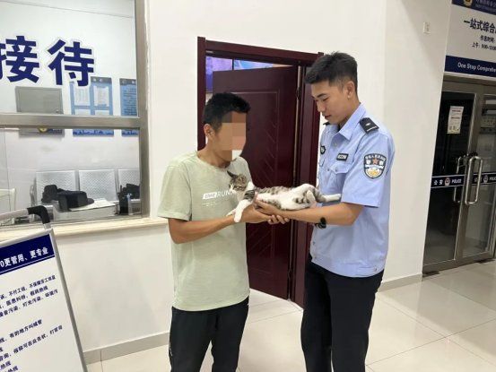 萌宠“离家”主人急 民警寻回获赞许相关图片