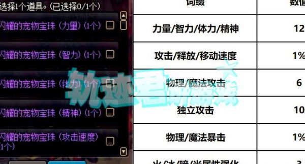 dnf宠物宝珠叫什么