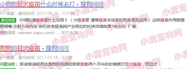 狗狗八联疫苗和狂犬一起打