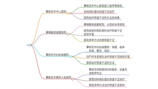 2025年四川攀枝花治疗阴道干涩的医院有哪些
