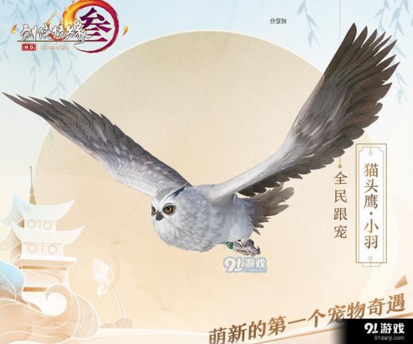 剑网3怎么获得全民宠物小羽 全民宠物小羽获得流程介绍
