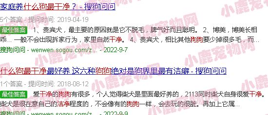 什么狗最干净