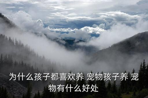 为什么孩子都喜欢养 宠物孩子养 宠物有什么好处