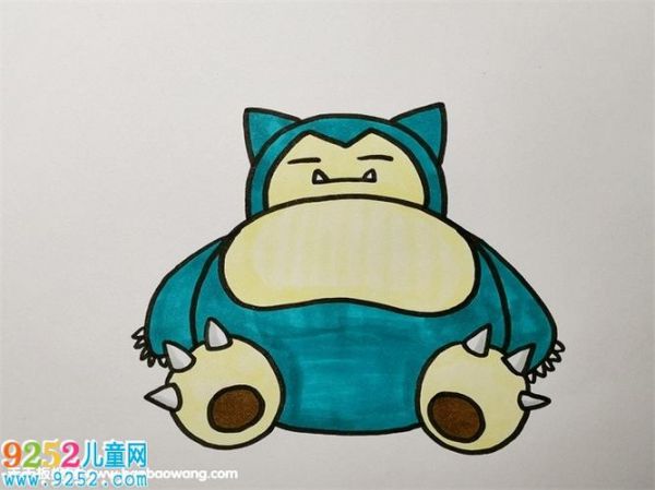 神奇宝贝卡比兽怎么画神奇宝贝卡比兽简笔画教程