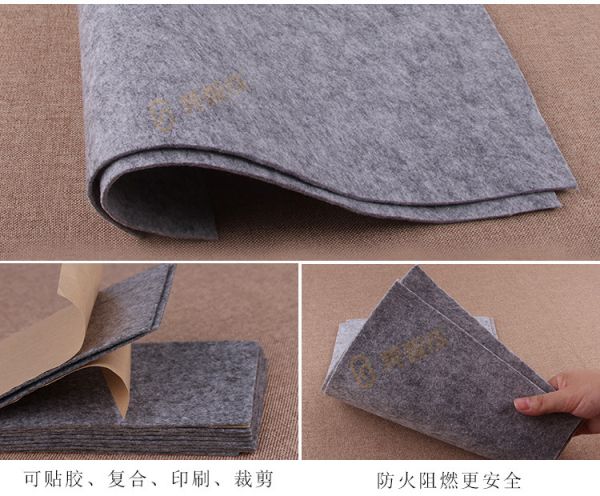 长期供应汽车用灰色针刺棉 汽车内饰顶棚坐垫后备箱专用针刺棉示例图10