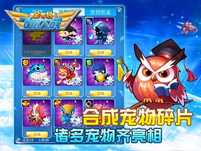 全民飞机大战宠物碎片合成
