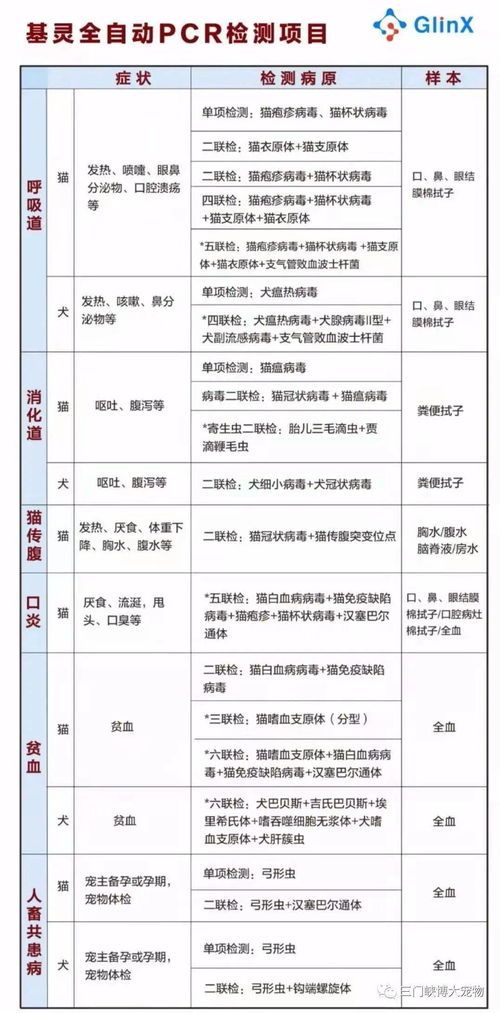 宠物PCR检测价格揭秘