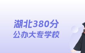 湖北380分左右的公办大专学校名单：2025年能上86所