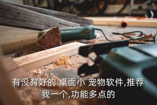 有没有好的 桌面小 宠物软件,推荐我一个,功能多点的