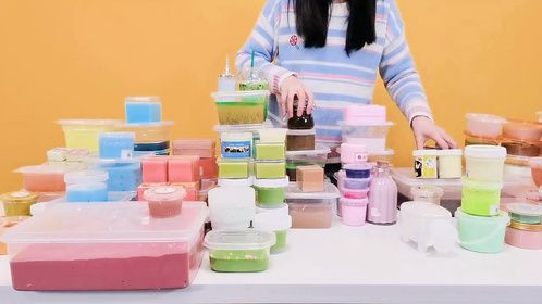 废泥大改造，挑战用125盒废泥制作彩虹起泡胶，能成功吗？