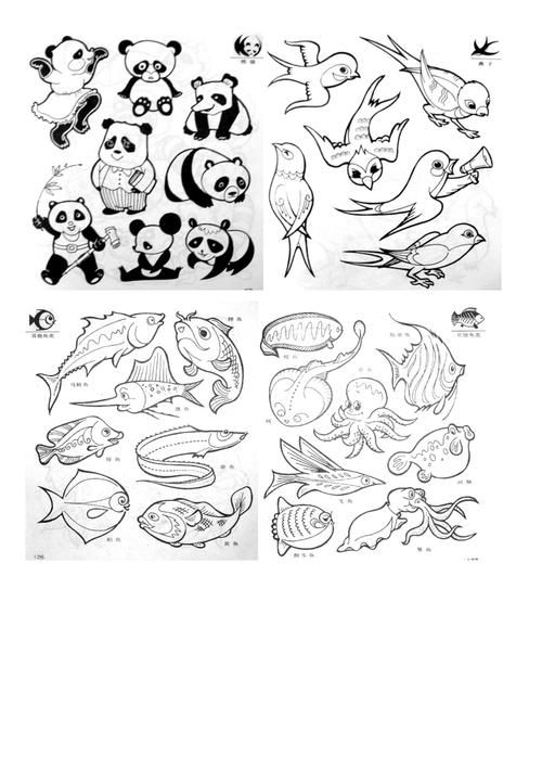 每个幼儿园老师都应该准备一份实用-动物简笔画.