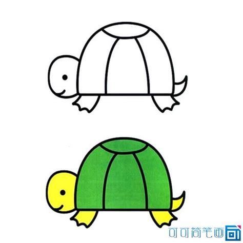 幼儿彩色简笔画动物可可简笔画