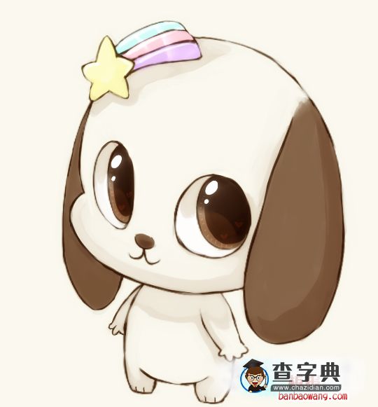 可爱的狗狗简笔画