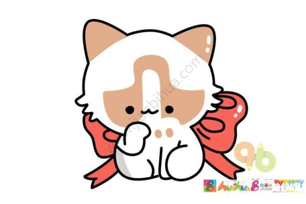 小猫简笔画布偶猫简笔画怎么画教你画布偶猫简笔画图片布偶猫是宠物猫