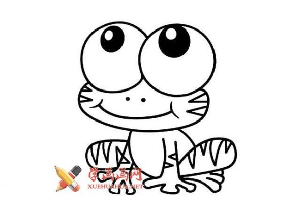 可爱的小青蛙的简笔画画法图片卡通动物简笔画简笔画图片大全学