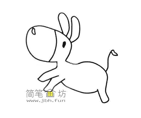 动物简笔画 四款可爱的小毛驴的简笔画图片导读可爱的小毛驴的简笔画