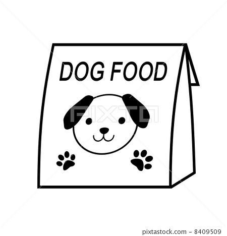 图库插图 狗粮 宠物食品 收割宠物狗粮象征长影子狗粮简笔画撒狗粮
