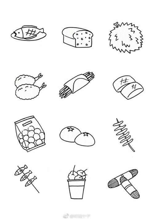 食物简笔画