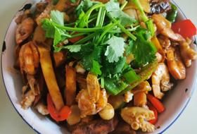干锅鱿鱼虾（八爪鱼）！厨渣也能轻松上手