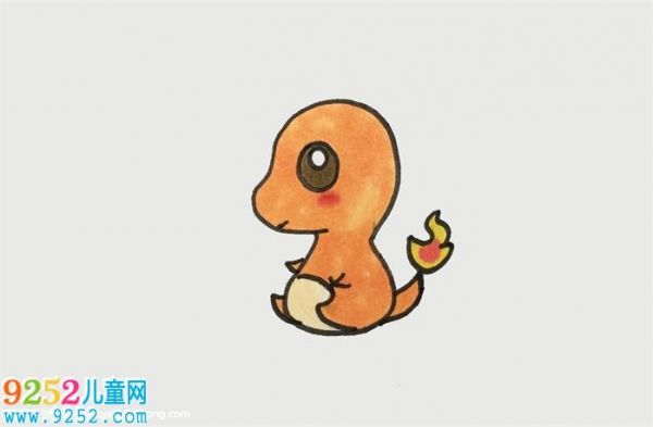 火龙怎么画精灵宝可梦简笔画