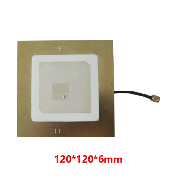 UHF超高频读写器外接天线 中距离陶瓷天线5DB 120*120*6mm-915MHz