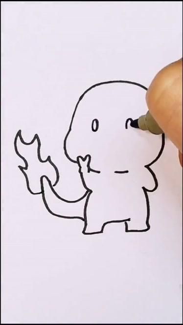 小火龙的简笔画 小火龙的简笔画怎么画
