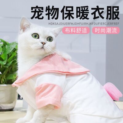 秋冬宠物衣服天使翅膀可爱狗狗棉衣加绒保暖泰迪博美宠物衣服n9 