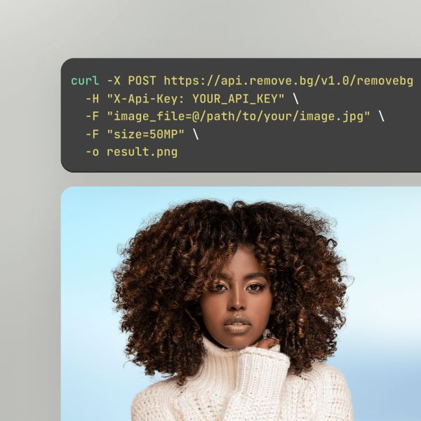 Automate background removal with API