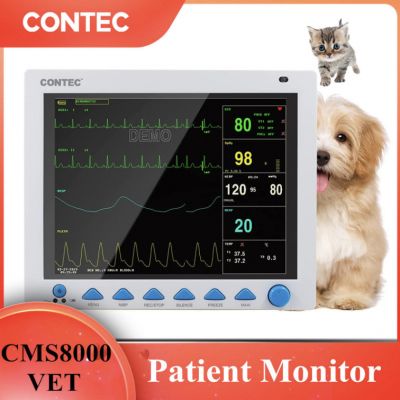 CONTEC CMS8000VET多参数宠物猫狗健康监测器8通道波型参数